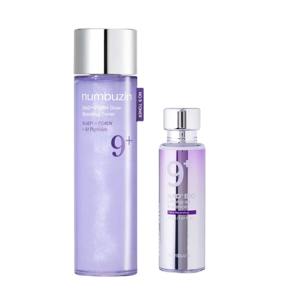 Набор для лица Numbuzin No.9+ NAD+ Bestseller Set тонер и эссенция, для тонуса и сияния кожи, 50 мл