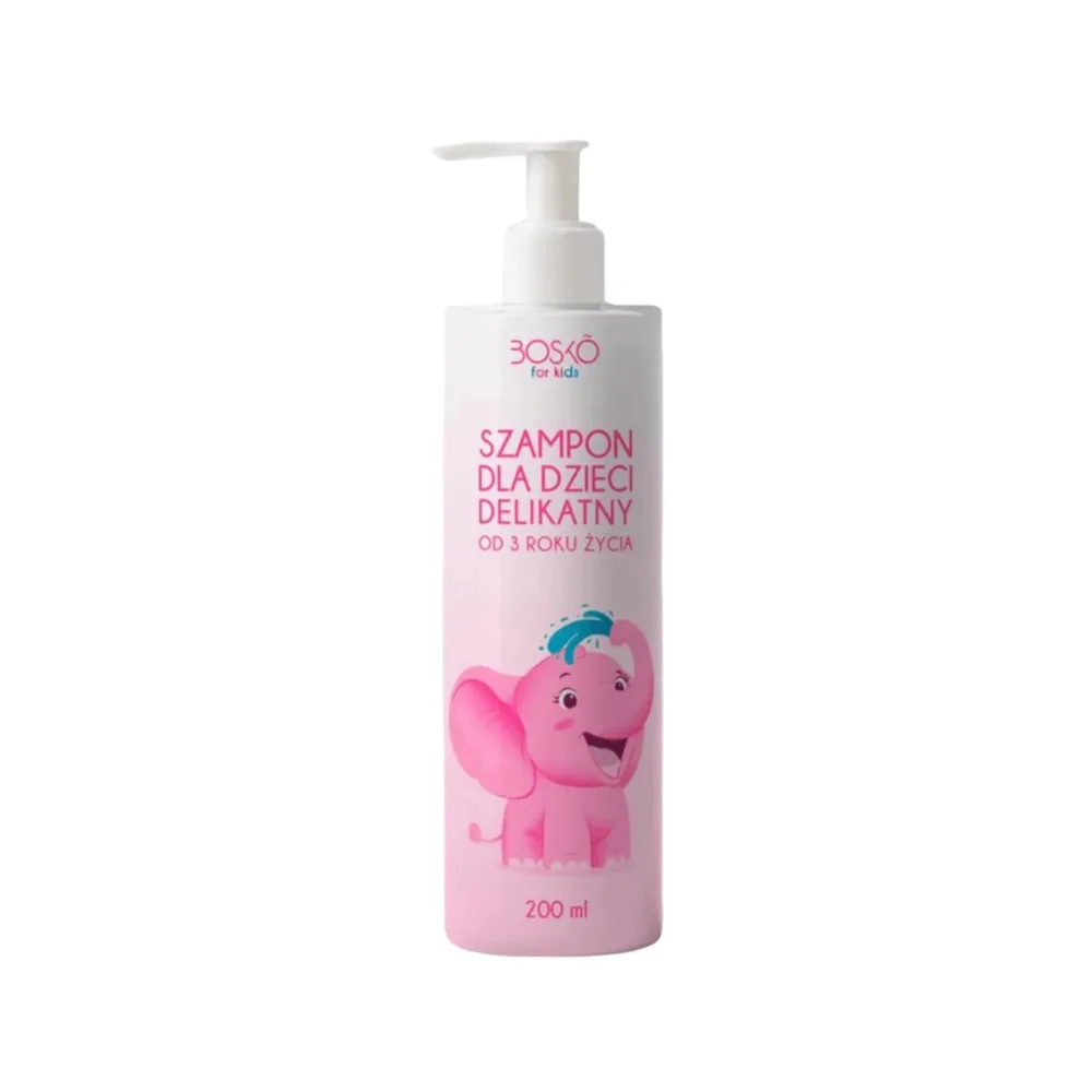 Шампунь детский BOSKO Cosmetics for Kids деликатный от 3 лет, для ежедневного мытья волос, 200 мл