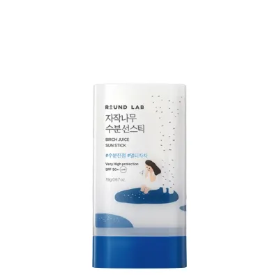 Стик солнцезащитный для лица ROUND LAB Birch Juice SPF 50+ PA++++ увлажняющий с берёзовым соком, 19 г