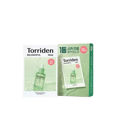 Маска для лица Torriden Balanceful тканевая с центеллой, успокаивающая и увлажняющая, 25 мл x 10 шт