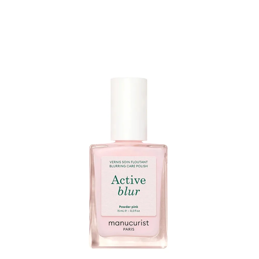 Лак для ногтей Manucurist Active Blur Powder Pink ухаживающий, матовый финиш, без базы и топа, 15 мл