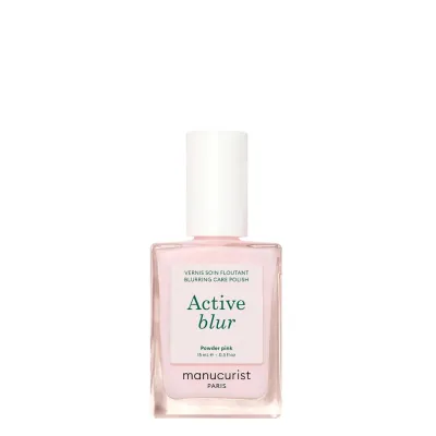 Лак для ногтей Manucurist Active Blur Powder Pink ухаживающий, матовый финиш, без базы и топа, 15 мл