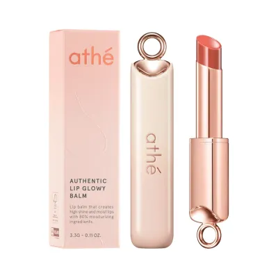 Бальзам для губ Athe Authentic Lip Glowy Balm сияющий глянцевый Crave 03, эффект стеклянных губ, 3,3 г