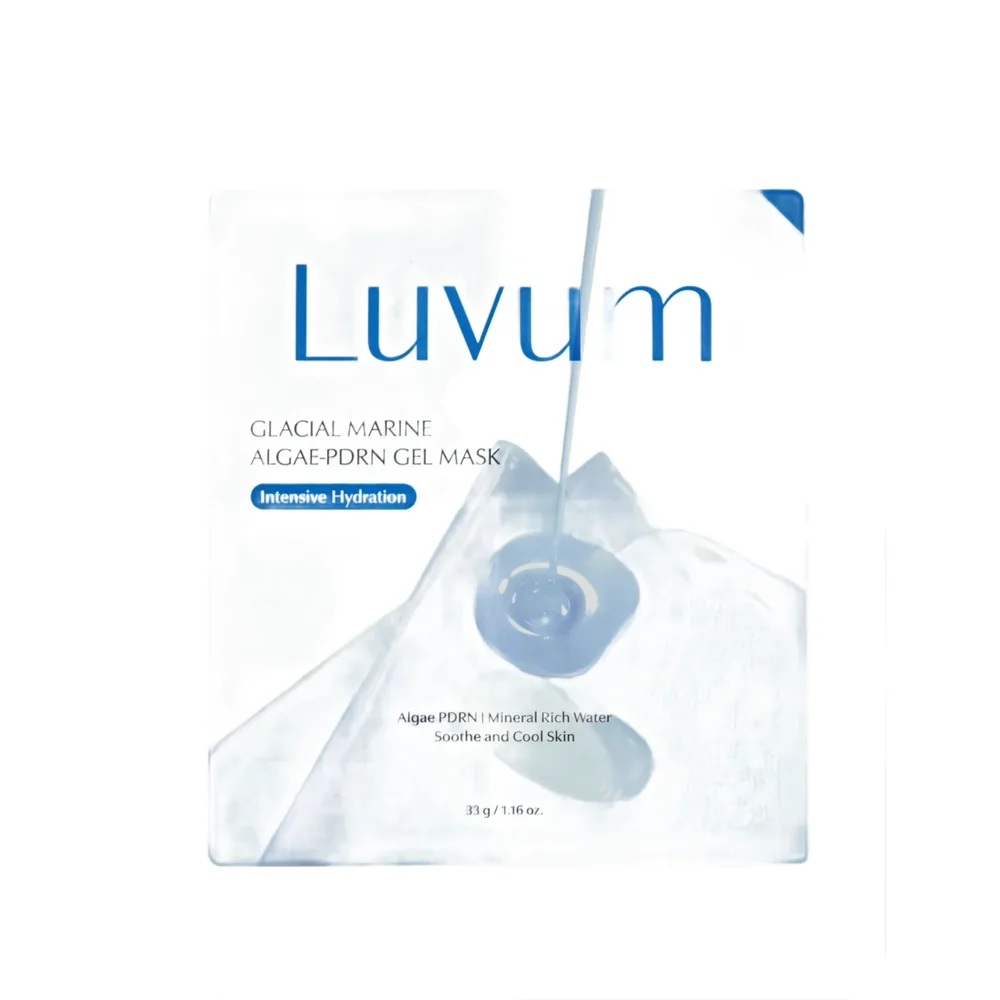 Маска для лица Luvum Glacial Marine Algae-PDRN гидрогелевая успокаивающая с охлаждающим эффектом, 5 шт