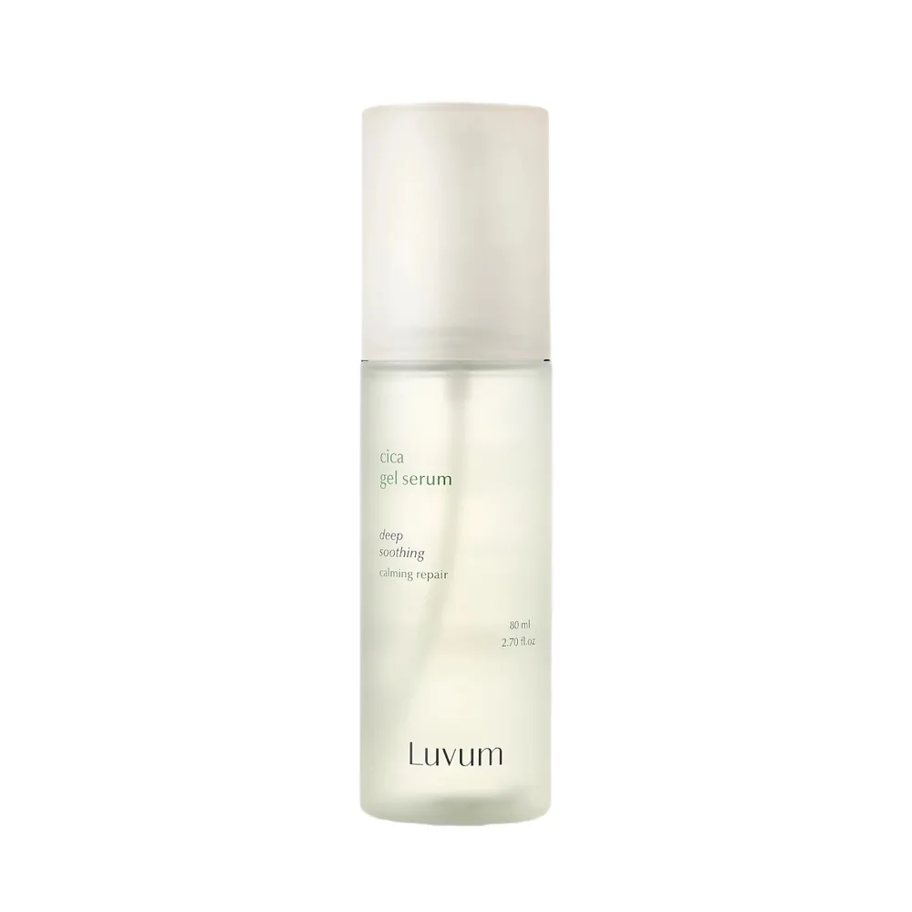 Сыворотка для лица Luvum Calming Repair Cica Gel Serum гелевая успокаивающая с центеллой, спрей-дымка, 80 мл