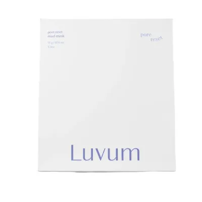 Маска тканевая для лица Luvum Pore Reset Mud Mask грязевая с кислотами PHA, для жирной кожи и пор, 5 шт