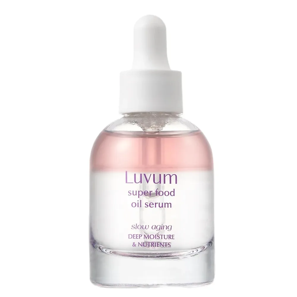 Сыворотка для лица Luvum Slow Aging Super Food Oil Serum двухфазная масляная с растительными пептидами, 30 мл