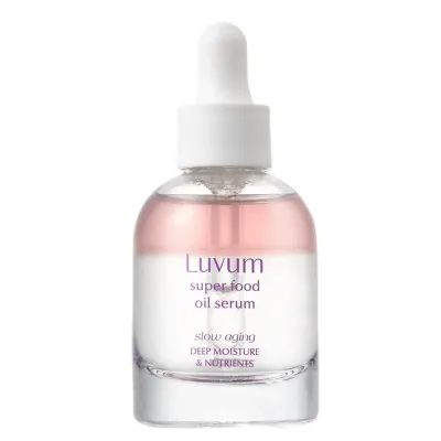 Сыворотка для лица Luvum Slow Aging Super Food Oil Serum двухфазная масляная с растительными пептидами, 30 мл