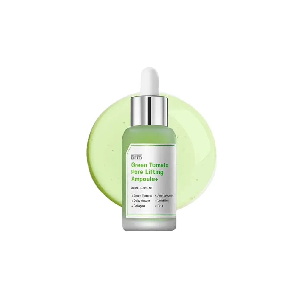 Ампула для лица Sungboon Editor Green Tomato Pore Lifting для сужения пор и выравнивания текстуры, 30 мл
