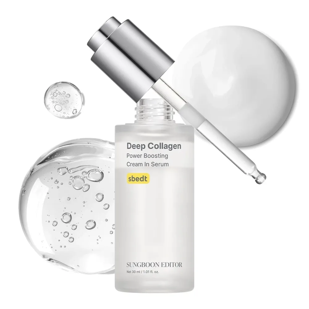 Крем-сыворотка для лица Sungboon Editor Deep Collagen Cream In Serum с коллагеном, против морщин, 30 мл