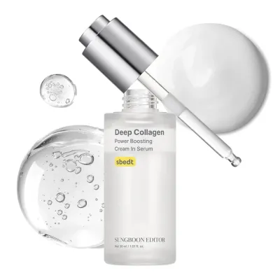 Крем-сыворотка для лица Sungboon Editor Deep Collagen Cream In Serum с коллагеном, против морщин, 30 мл