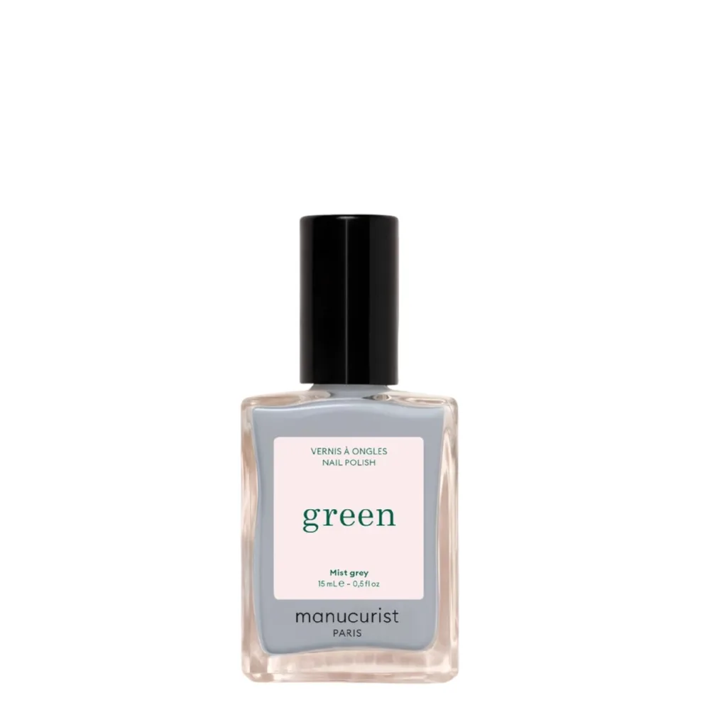 Лак для ногтей Manucurist Green Mist grey туманно-серый, плотное покрытие, 15 мл