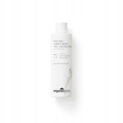 Тоник для лица Organic Series Peeling Toner отшелушивающий с молочной кислотой 10% и глюконолактоном, 200 мл