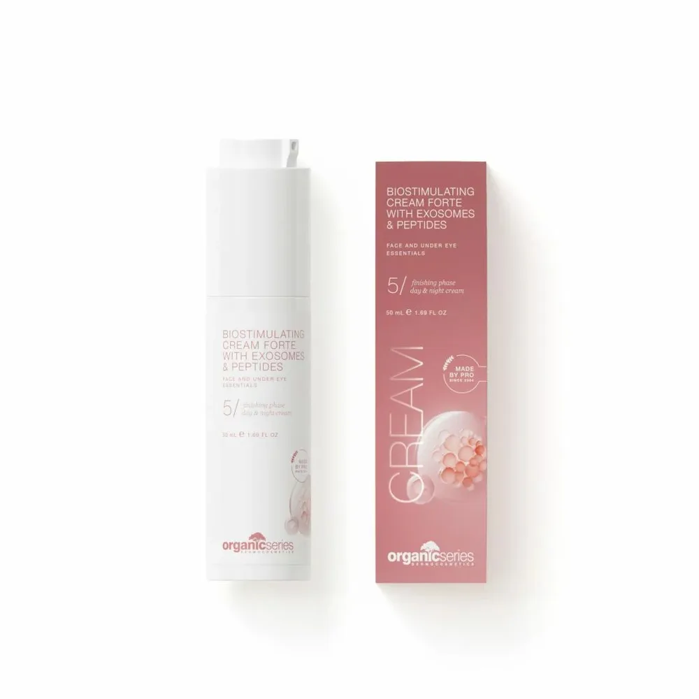 Крем для лица Organic Series Biostimulating Cream Forte с экзосомами и пептидами Matrixyl 3000, для зрелой кожи, 50 мл