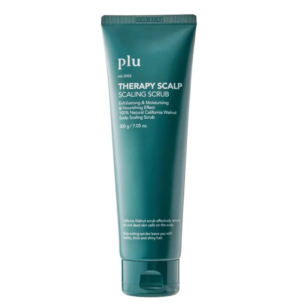 Скраб для кожи головы plu Exfoliation Scalp Scrub Peppermint с мятой и скорлупой грецкого ореха, охлаждающий, 200 г