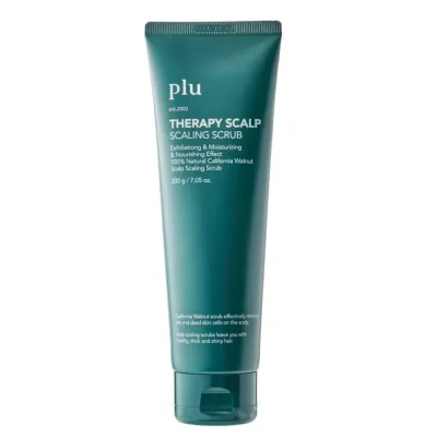 Скраб для кожи головы plu Exfoliation Scalp Scrub Peppermint с мятой и скорлупой грецкого ореха, охлаждающий, 200 г