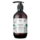 Гель для душа plu Scrub Wash Grapefruit Peach отшелушивающий, с ореховым абразивом, аромат грейпфрута и персика, 500 мл — фото 1