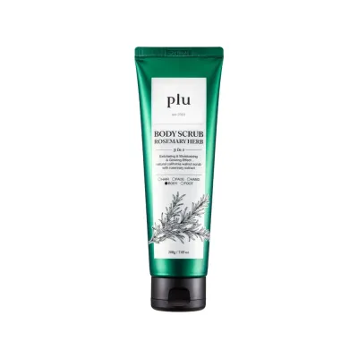 Скраб для тела plu Body Scrub Rosemary Herb 3 в 1 отшелушивающий, травяной аромат розмарина, 200 г