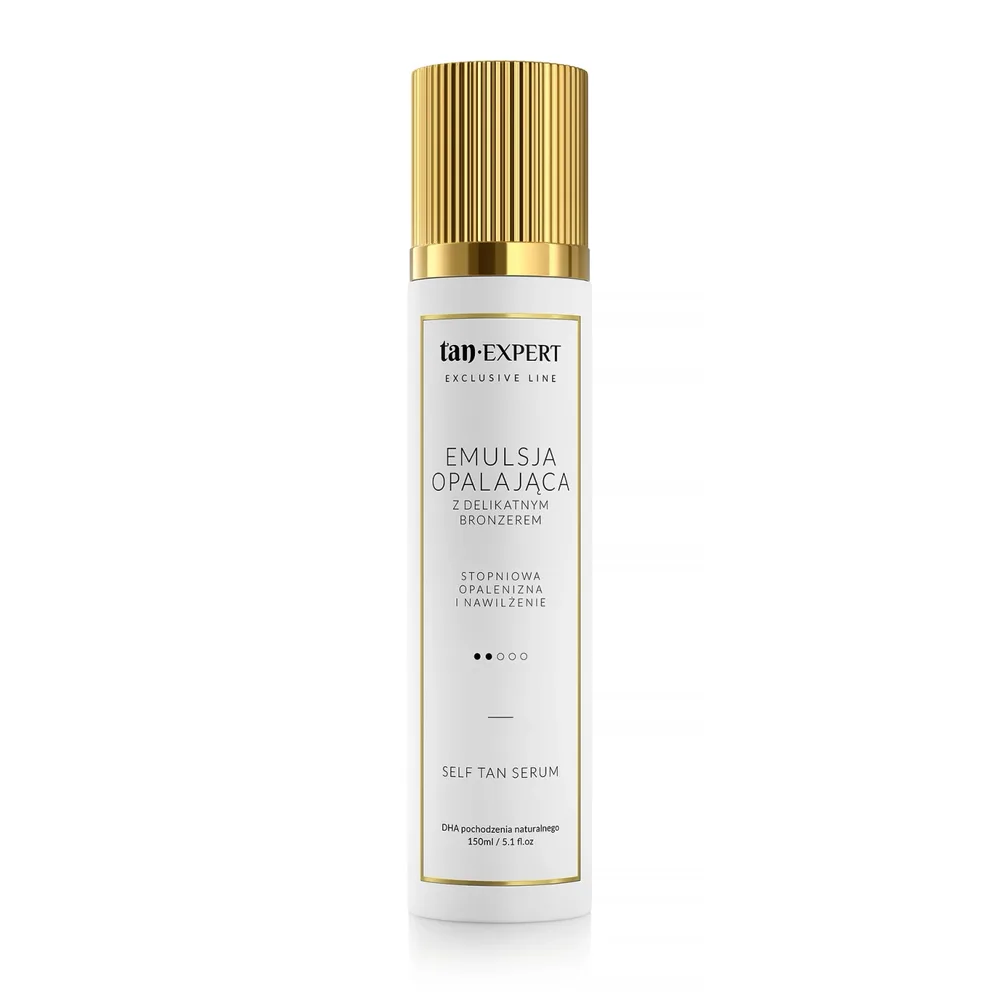 Автозагар для тела TanExpert Exclusive Line Self Tan Serum эмульсия постепенного действия без солнца, 150 мл