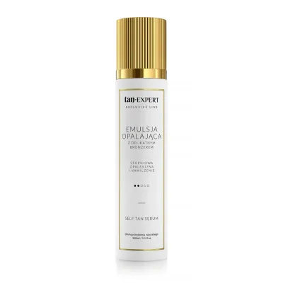 Автозагар для тела TanExpert Exclusive Line Self Tan Serum эмульсия постепенного действия без солнца, 150 мл