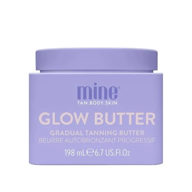 Баттер для тела MineTan Glow Butter с эффектом автозагара, масла какао и ши, 198 мл