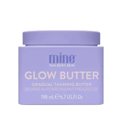 Баттер для тела MineTan Glow Butter с эффектом автозагара, масла какао и ши, 198 мл