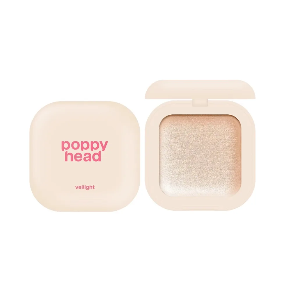 Пудра для лица Poppy Head Veilight Illuminating Powder запечённая сияющая, оттенок 01 Radiant Halo, 12 г