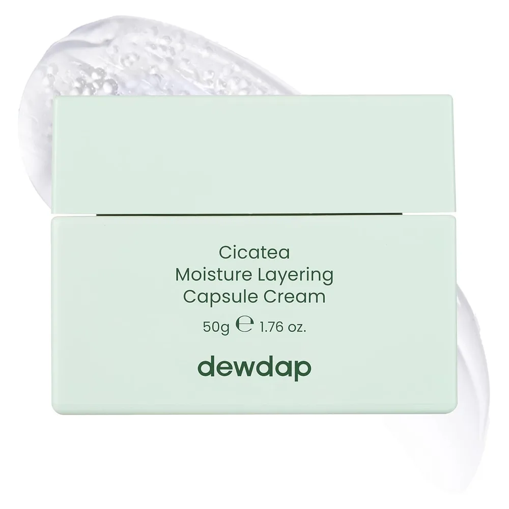 Крем для лица Dewdap Cicatea Moisture Layering Capsule увлажняющий успокаивающий с церамидами, 50 г