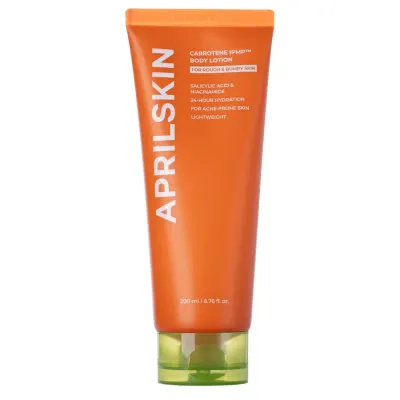 Молочко для тела APRILSKIN Carrotene IPMP успокаивающее увлажняющее, с церамидами и ниацинамидом, 200 мл