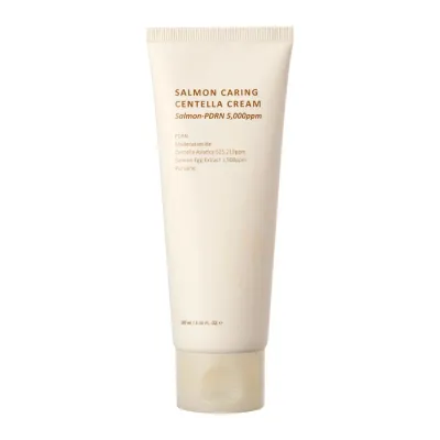 Крем для лица Heveblue Salmon Caring Centella Cream восстанавливающий, с центеллой и экстрактом икры лосося, 100 мл