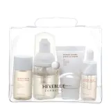 Набор миниатюр для лица Heveblue Salmon Caring Centella пенка 30 мл + тонер 25 мл + ампула 13 мл + крем 20 мл, дорожный — фото 1