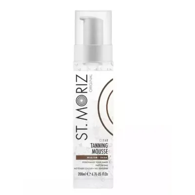 Автозагар St. Moriz Clear Tanning Mousse бесцветный, оттенок Medium Dark, 200 мл