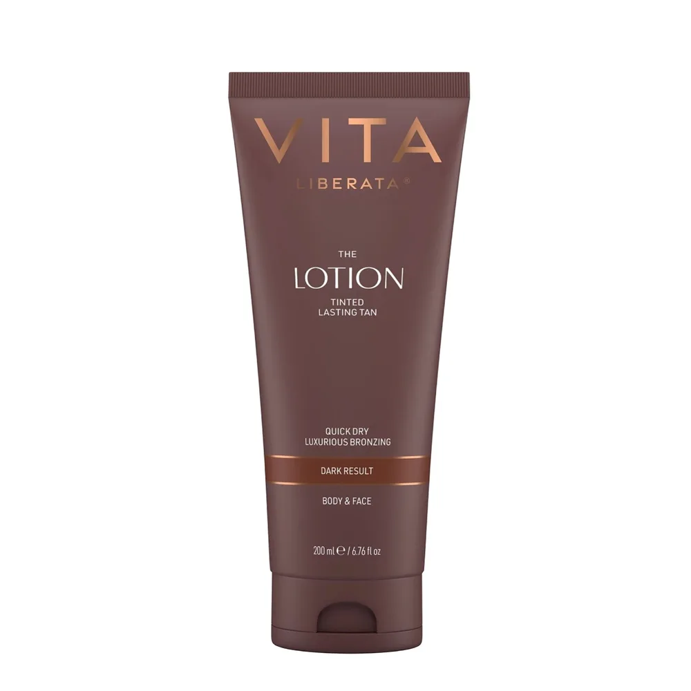 Лосьон-автозагар для тела Vita Liberata Tinted Tanning Lotion оттенок Dark, тонированный, тёмный загар, 200 мл
