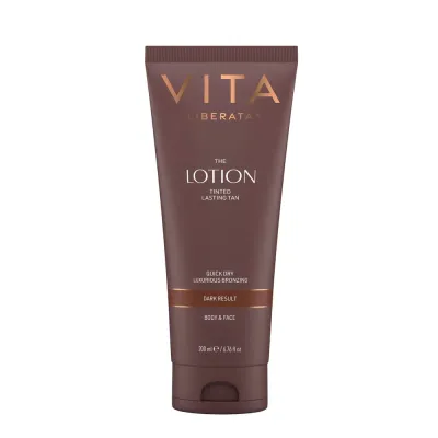 Лосьон-автозагар для тела Vita Liberata Tinted Tanning Lotion оттенок Dark, тонированный, тёмный загар, 200 мл