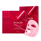 Маска для лица Arencia Red Collagen Jello Mask гелевая тканевая с коллагеном и пептидами, набор 4 шт — фото 1