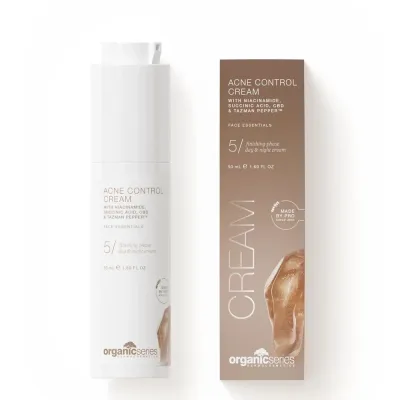 Крем для лица Organic Series Acne Control с янтарной кислотой, для проблемной кожи склонной к высыпаниям, 50 мл