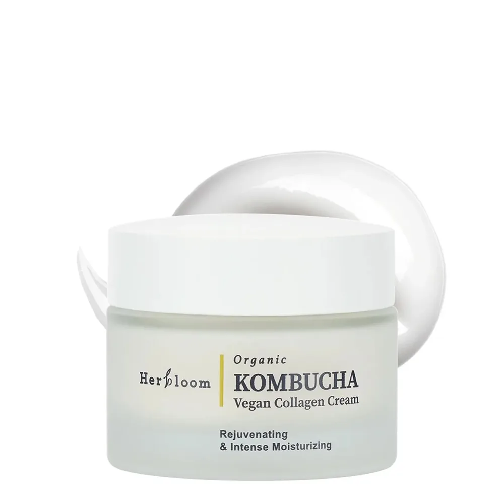 Крем для лица Herbloom Organic Kombucha Vegan Collagen Cream питательный с комбучей и растительным коллагеном, для плотности кожи, 50 мл
