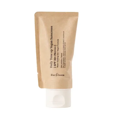 Крем для лица солнцезащитный Herbloom Daily Tone Up Vegan Sunscreen SPF 50+ PA++++ веганский, 50 мл
