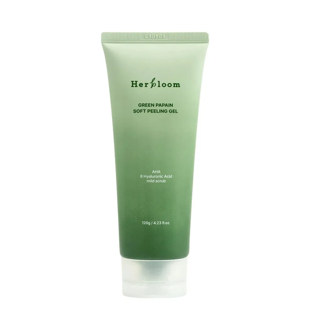 Пилинг-скатка для лица Herbloom Green Papain Soft Peeling Gel энзимный, для чувствительной кожи, 120 г