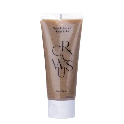 Пилинг для кожи головы Growus Sea Salt Therapy Scalp Scaler солевой, с ламинарией и ментолом, большая банка, 250 г