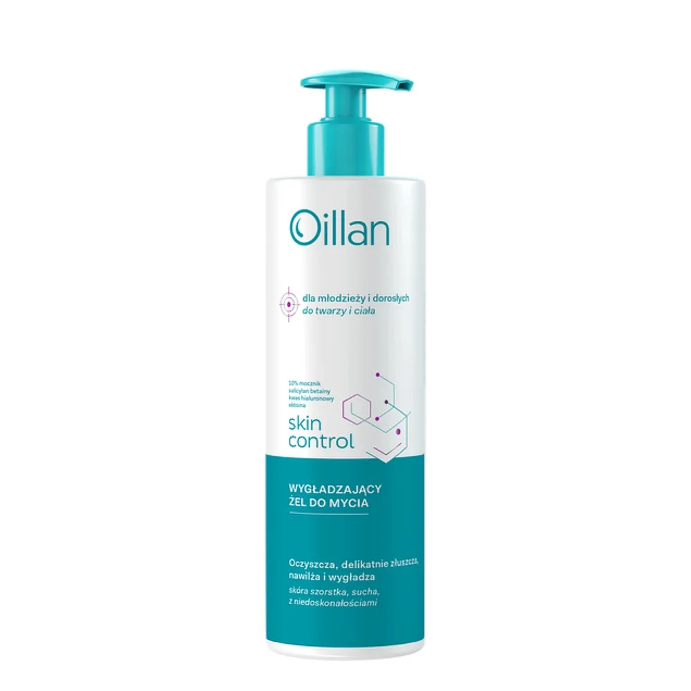 Средство для умывания Oillan Skin Control гель разглаживающий с мочевиной и церамидами, 400 мл