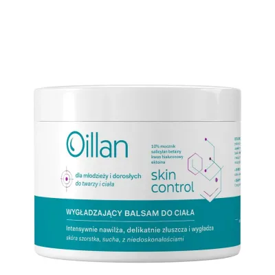 Бальзам для тела Oillan Skin Control разглаживающий увлажняющий с мочевиной и церамидами, для сухой и шероховатой кожи, 500 мл