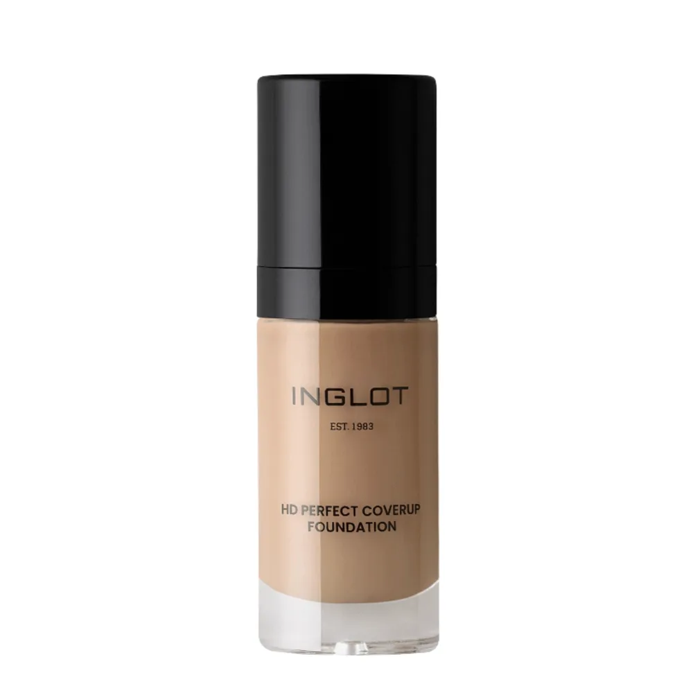 Тональный крем Inglot HD Perfect Coverup 75 интенсивное перекрытие, натуральный финиш, 30 мл