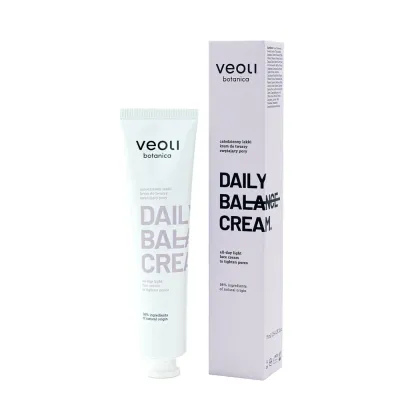 Крем для лица Veoli Botanica DAILY BALANCE CREAM дневной лёгкий, матирующий, сужает поры, 75 мл