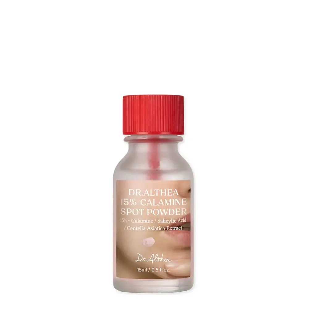 Средство точечного ухода Dr.Althea 15% Calamine Spot Powder с каламином и салициловой кислотой, для кожи с несовершенствами, 15 мл