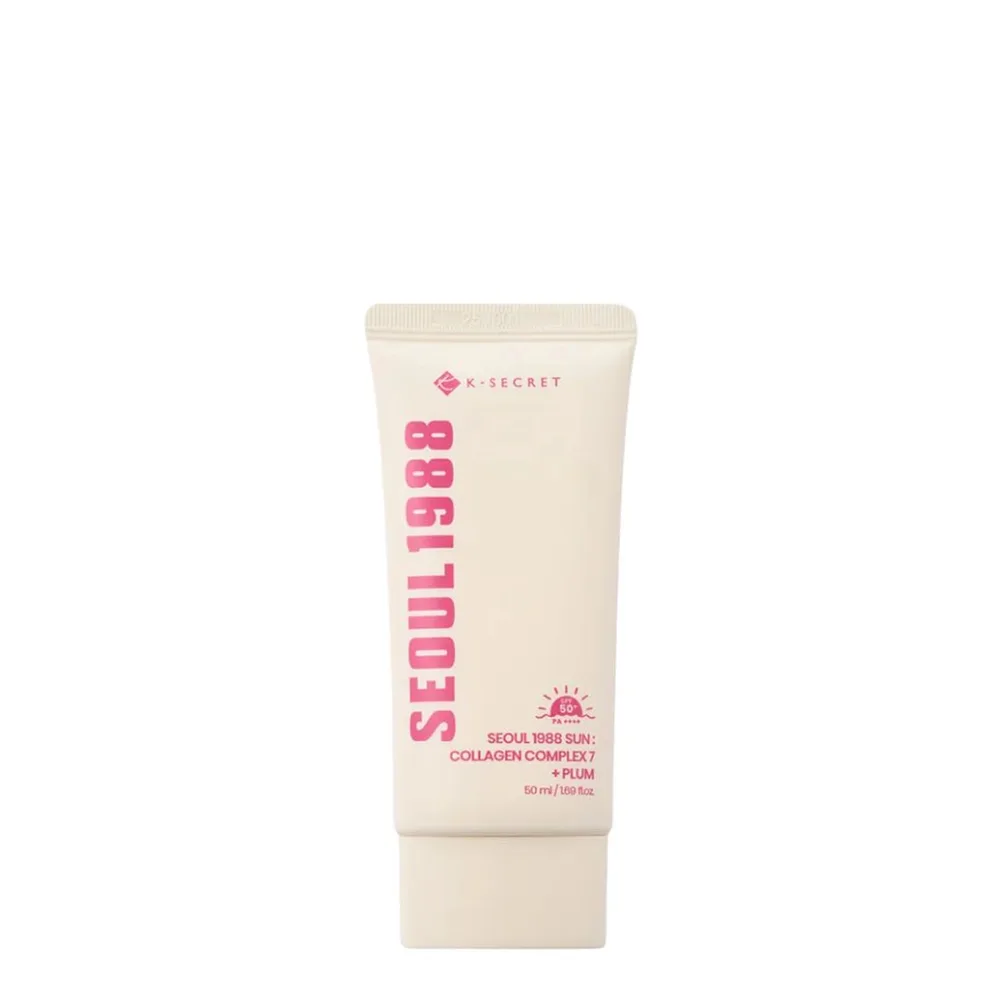 Средство солнцезащитное K-Secret Seoul 1988 Collagen Complex 7 + Plum крем для лица SPF50+ PA++++, 50 мл