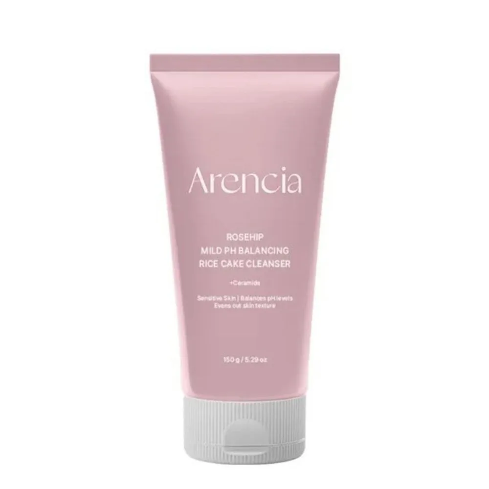 Средство для умывания Arencia Rosehip Mild PH Balancing Rice Cake Cleanser паста для лица успокаивающая, 150 мл