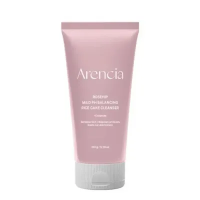 Средство для умывания Arencia Rosehip Mild PH Balancing Rice Cake Cleanser паста для лица успокаивающая, 150 мл
