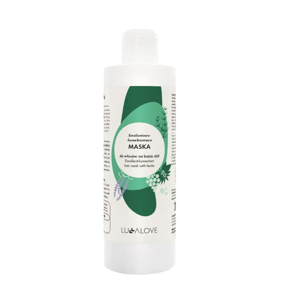 Маска для волос LullaLove травяная увлажняющая с маслами виноградных косточек и клещевины, 280 мл