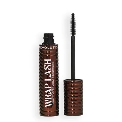 Тушь для ресниц Revolution Wrap Lash Tubing Mascara Brown коричневая, тюбинговая, стойкость до 24 часов, 8,5 мл